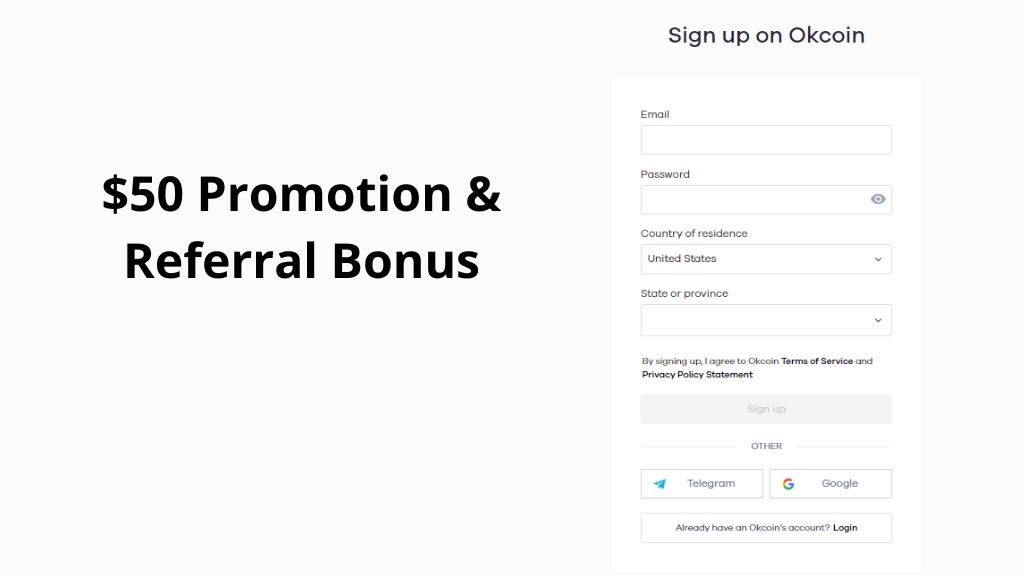 OKcoin Sign Up Bonus