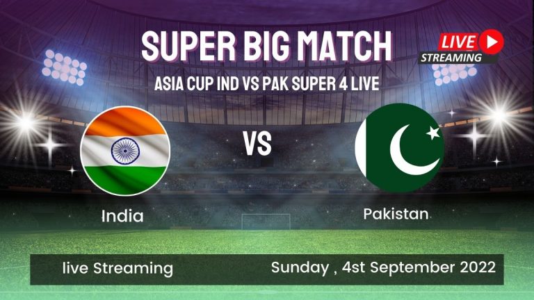 Asia cup ind vs pak super 4 live