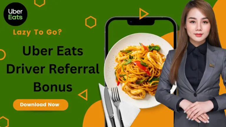 Uber Eats driver Referral Bonus.