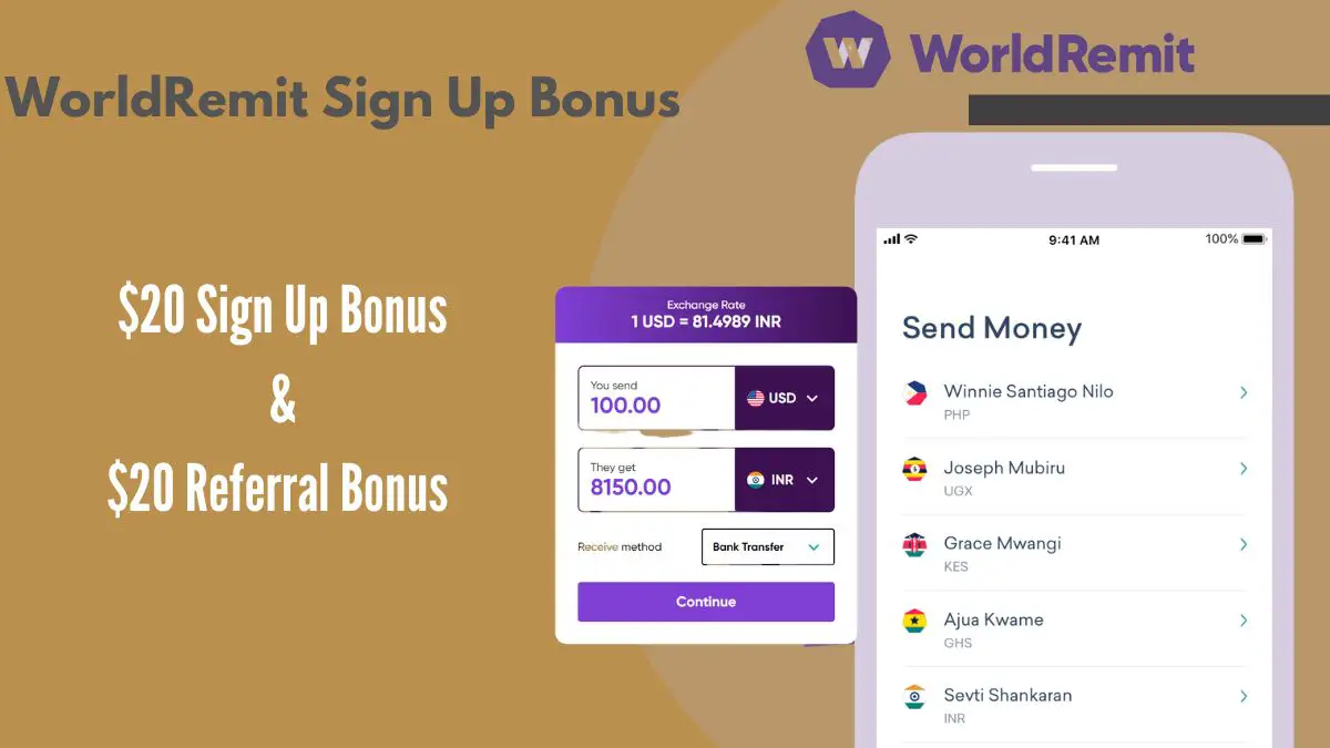 WorldRemit Sign Up Bonus