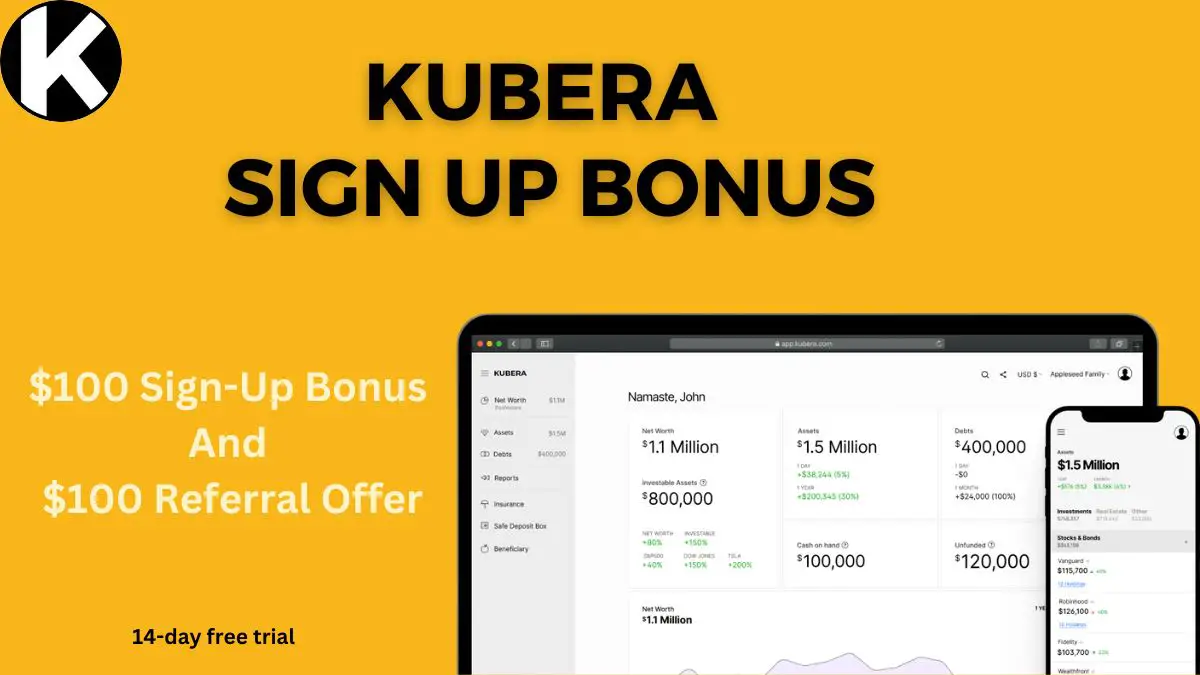 Kubera Portfolio Tracker Sign Up Bonus
