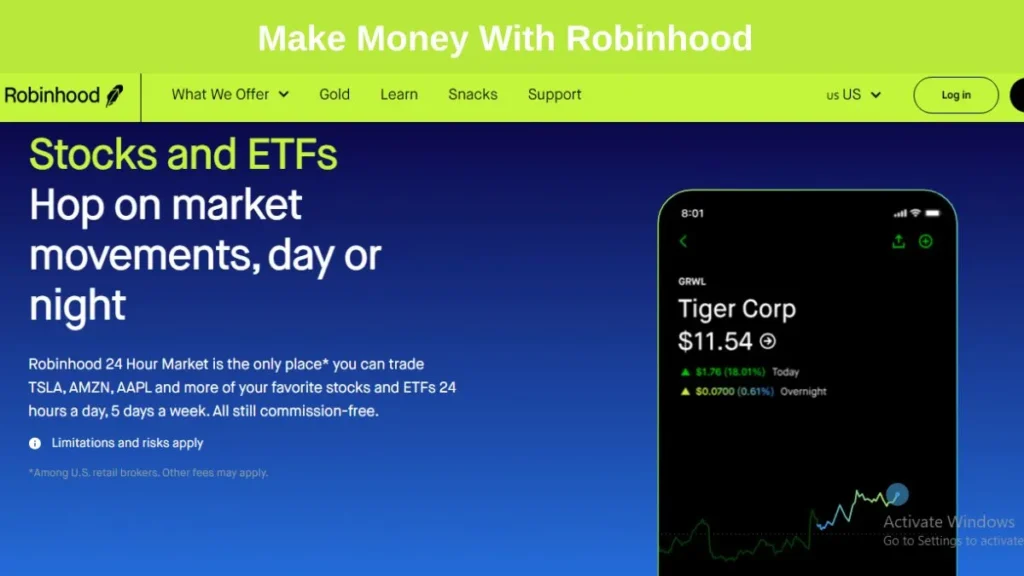 Make Money With Robinhood
