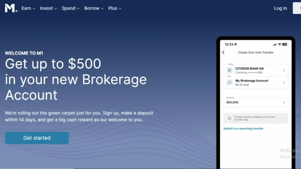 $500 with M1 Finance New Brokerage Account